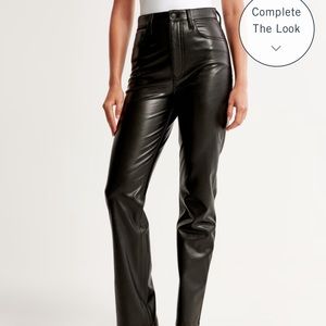 Abercrombie Leather JeansUltra High Rise